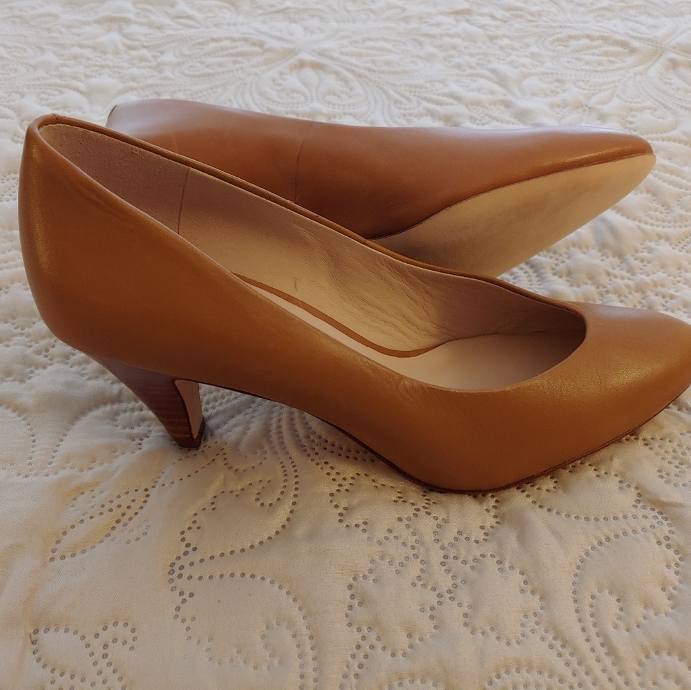 Tan pumps